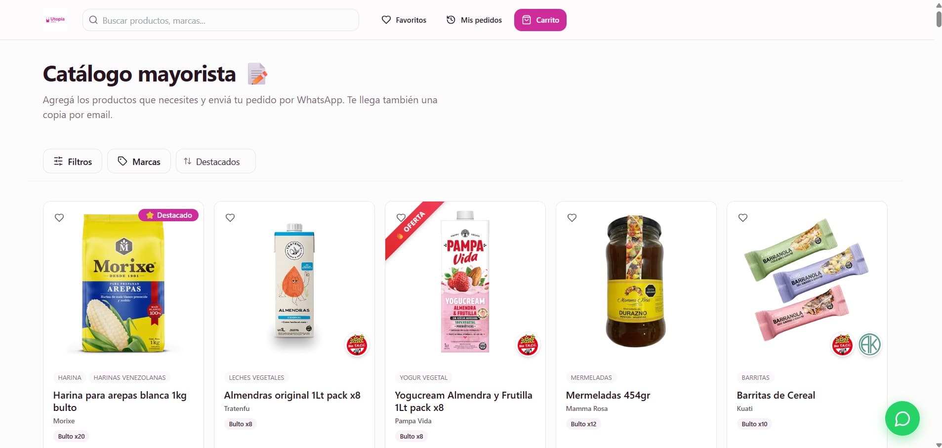 Catálogo de Utopia Dietéticas